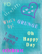 digital grafitti themed grunge scrapbook papers for capturing those precious moments