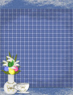 printable shabby chic scrapbook papers with flowers and tea set