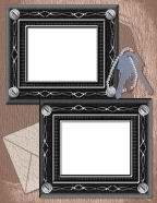 brown photo memory album shabby chic scrapbook papers in blue masculine colors