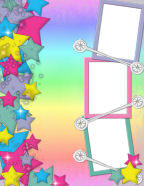 digtal star themed scrapbook papers grungey look templates