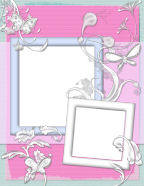 floral layered digtal star themed scrapbook papers grungey look templates