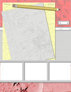 Pastel shabby chic themed digital computer scrapbooking downloadables for kids