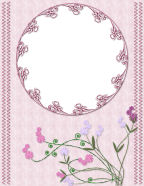 printable special occasions scrapbook paper templates floral summer garden