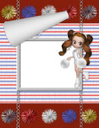 girls pom pom routines shouting and cheering