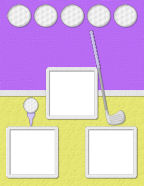 golf pro purple yellow golf-balls