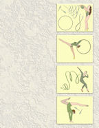 rhythmic gymnasticsolympic scrapbookers arena hoops, ribbons, grace