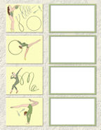 beautiful dance hoops clubs ribbons