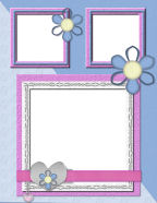 floral flower dgital scrapbook paper templates to download and print