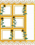 printable digital scrapbook templates wedding or spring themed