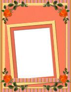 orange and yellow layered scrapbooking bright colors