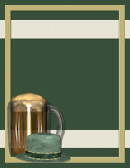 irish beer and hats in green clogging