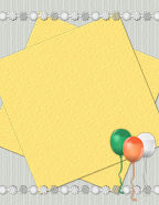 Quick build St. Patrick's Day Holiday scrapbooking downloadable paper templates.