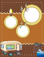 Summer Time Seasonal Digtali-Scrap Paper Downloadable Templates