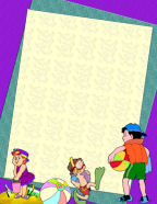 Summer Time Seasonal Digi-Scrap Paper Downloadables