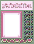 pastel printed fruits country fair celebrations