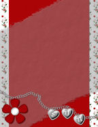 wild flower backgrounds reds, greens, black, white