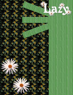 gold black green yellow bold print flowered backgrounds