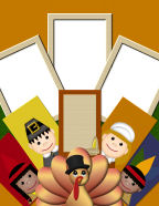 celebrate printable thanksgiving scrapbook paper templates