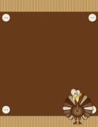 november turkeys printable thanksgiving scrapbook paper templates