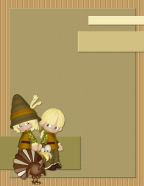 children printable thanksgiving scrapbook paper templates