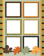 fall autumn printable thanksgiving scrapbook paper templates