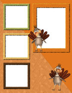turkey day printable thanksgiving scrapbook paper templates