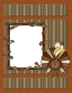 turkey day printable thanksgiving scrapbook paper templates fall