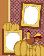 digital templates portrait format thanksgiving scrapbook papers 