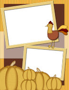 easy portrait format thanksgiving scrapbook papers quick