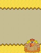 Thanksgiving Holiday Scrapbook Paper Downloadables