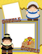 Thanksgiving Day Digital Scrapbook Paper Downloadables