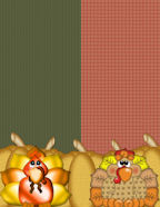 Holiday Thanksgiving Day Digi Scrap Paper downloadable templates
