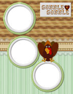 8.5 x 11 Thanksgiving Holiday themed computer scrapbook paper downloadable templates