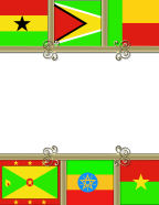 printable red green white and yellow general flag travel scrapebook paper templates