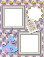 printable patterned travel vacation shopping template papers for computer scrapbooks