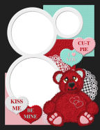 cuddley red bear to be mine