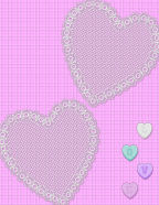 romantic heartwaves valentines doillies