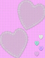 romantic heartwaves valentines doillies