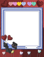 Red Hearts Holiday Valentines Day Presents