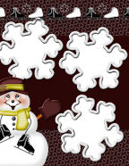 snow flake frames for xmas celebrations