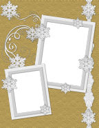 Lace Snowflake Frozen Winter Themes for Computer Scrapbooking Downloads
