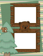 Snowman Frozen Children's Winter Themed Scrapbook Template Downloads