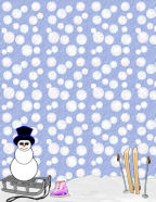Winter Cold Weather themed digital computer scrapbooking membership site downloadable template papers.