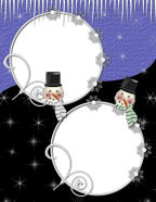 snow falling themed winter computer digital scrapbooks paper downloadable templates.