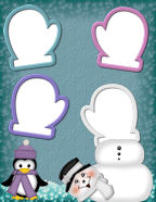 Learn to Scrapbook in Winter Themed Quick Build scrapbooking papers.