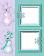 walking in ice for a frosty-winter-morning twins