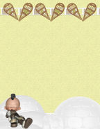 winter happenings rolling snow-ball children play