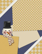 layered snowmen wintery weather christmas time