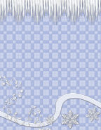 icicles hanging from frozen borders snowy checks