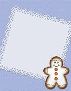 gingerbread man christmas holidays lacey hankies